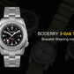 Boderry Voyager Field Watch Titanium Automatic Dive Wristwatch 100M Waterproof Titanium Bracelet For Seiko Movement Watch Men