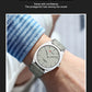 CURREN Men's Minimalist No Seconds Hand Design Quartz Watch, Fashion Slim Lightweight Leather Strap Wristwatches 8480