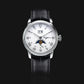 Sugess Moonphase Watch of Men 40mm Automatic Mechanical Wristwatches Seagul ST2528 Movement Stainless Steel Blue Sandstone Dial