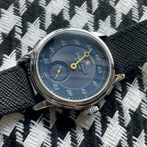 Sapphire Crystal NEW Pierre Paulin Jumping Hour Men Watch Salmon Dial Automatic St17 Mechanical Watch Vintage Date Window