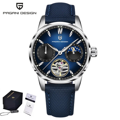2025 PAGANI DESIGN New Pilot Men Mechanical Watch Luxury Sapphire Glass Moonphase Watch 10bar Waterproof Automatic Watch for Men