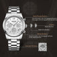 MEGIR Luxury Women Watch Fashion Brand Quartz Chronograph Elegant Ladies Wristwatch Stainless Steel Waterproof Dress Clock 2057