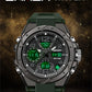 SANDA 6008 Wristwatches Waterproof Swimming Military Watch Men Sports Watches Dual Display Analog Digital LED Electronic Quartz
