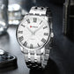 CURREN New Simple Style Stainless Steel Wristwatches for Men Luxury Brand Business Quartz Watch with Roman Numbers