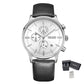 MEGIR Fashion Men Watches Chronograph Leather Strap Sport Military Watch Waterproof Quartz Wristwatch Clock Reloj Hombre 2011