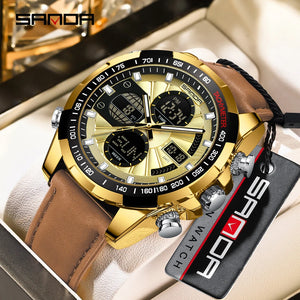 Fashion SADNA New 5105 Student Quartz Electronic Watch Sports Multifunctional Waterproof LED Men's Electronic Watch 2025