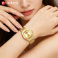 CURREN Women's Slim Quartz Watch Luxury Classic Round Dial with Rhinestone Elegant Stainless Steel Band for Ladies