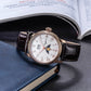 Sugess Moonphase Watch of Men 40mm Automatic Mechanical Wristwatches Seagul ST2528 Movement Stainless Steel Blue Sandstone Dial