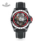 Boderry Windmill Men's Skeleton Stylish Watches Automatic Mechanical Fashion Sports Watch for Men Waterproof Wristwatches