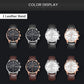 MEGIR Fashion Men Watches Chronograph Leather Strap Sport Military Watch Waterproof Quartz Wristwatch Clock Reloj Hombre 2011