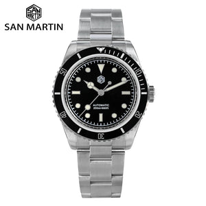 San Martin 38mm Upgrade Classic 6200 Diving Watch Automatic Mechanical Men Luxury Wristwatch Sapphire Waterproof 200m  SN0004