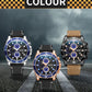 MEGIR Fashion Watches for Men Leather Strap Sport Military Wristwatch Man Quartz Watch Waterproof Chronograph with Calendar 2132