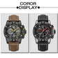 MEGIR Men Watches Luxury Brand Quartz Wristwatch Waterproof Leather Strap Military Sports Clock Chronograph Reloj Hombre 2130