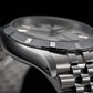 Baltany S4102 Business Man Automatic Mechanical Wristwatch 36mm Linen Dial Engine Turned Bezel NH35 Luxury Dress Watch For Man