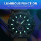 MEGIR Fashion Watches for Men Leather Strap Sport Military Wristwatch Man Quartz Watch Waterproof Chronograph with Calendar 2132
