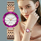 MEGIR Rhinestone Elegant Women Luxury Brand Watch Female Diamond Wristwatch Clock Ladies Sport Casual Watches Relogio Feminino