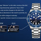 Seagull Ocean Series 300M Waterproof  Men Automatic Mechanical Watch Sea Wave Dial Sports Diving Luminous Calendar 41mm 1218 New