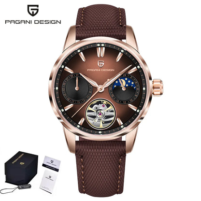 2025 PAGANI DESIGN New Pilot Men Mechanical Watch Luxury Sapphire Glass Moonphase Watch 10bar Waterproof Automatic Watch for Men