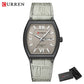 CURREN Elegant Men's Watch with Day-Date Display Formal Classic Quartz Wristwatch with Luminous Hands Casual Wear Gift for Him