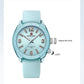 NAVIFORCE Women's Waterproof Watch Fashion Casual Luminous Display Quartz Wristwatch with Silicone Band Reloj Mujer High Quality