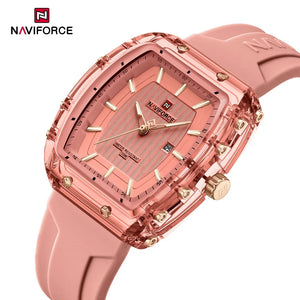 NAVIFORCE Women Watch Luxury Brand Fashion Simple Quartz Calendar Ladies Watch Waterproof Wristwatch Lady Clock Relogio Feminino