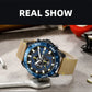 MEGIR Men Watches Fashion Luxury Big Dial Sports Waterproof Quartz Wristwatch Chronograph Male Casual Luminous Clock 2136