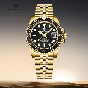 2025 PAGANI DESIGN New PD-1662 V5 Men Mechanical Watches Luxury Ceramic Bezel Automatic Watch 100M Waterproof GMT Watch for Men