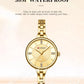 CURREN Simple Romantic Rhinestone Dial with Stainless Steel Bracelet Luxury Design  Quartz Wristwatches