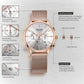 MEGIR Fashion Watches for Women Luxury Elegant Ladies Clock Chronograph Stainless Steel Strap Quartz Wristwatch Reloj Mujer 2011