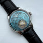 Merkur 100% Tourbillon Watch Transparency Skeleton Men's Sapphire Watch For Men Mechanical Wristwatches Relogio Masculino 42mm