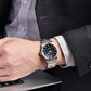Pagani Design Men's Watch PD-1734 Japan Quartz Luminous Dial Stainless Steel Band 40MM Sapphire Glass Waterproof Wristwatch+GIFT