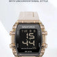 NAVIFORCE Women Watch Waterproof Personality Square Wristwatches LED Digital Silicone Strap Sport Electronic Clock Montre Femme