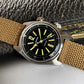 Merkur Skin diver 100m water resist retro Luminous casual manual mechanical watch men steel Military watch Vintage 38mm