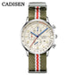 CADISEN New Chronograph Men's Quartz Watch Top Luxury Watches For Men MIYOTA 0S10 AR Mirror Waterproof Canvas Men's Wristwatch