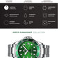 2025 FNGEEN 9001 Luxury Brand Men Watch Steel Tourbillon Skeleton Mechanical Watches Luminous Automatic Date Diamond Wristwatch