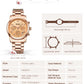 MEGIR Fashion Quartz Watches for Women Relogio Feminino Sport Wristwatch Lady Business Watch Clock Chronograph 24-hour 2057