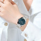 CURREN Fashion Dress Quartz Watches for Men/Women Minimalist Design Dial with Luminous Hands Stainless Steel Band