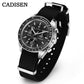 CADISEN 2026 New Men's Watches Luxury Quartz Wrist Watch For Men Canvas Japan VK68 Speed Chronograph Automatic Gift With Box