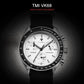 CADISEN 2026 New Men's Watches Luxury Quartz Wrist Watch For Men Canvas Japan VK68 Speed Chronograph Automatic Gift With Box