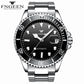 2025 FNGEEN 9001 Luxury Brand Men Watch Steel Tourbillon Skeleton Mechanical Watches Luminous Automatic Date Diamond Wristwatch