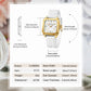 CURREN Chic Elegant Women's Watch Square Minimalist Dial with Luminous Hands Luxury Simple Quartz Wristwatch Ladies