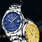 LIGE Top Brand Luxury Automatic Mechanical Watches For Men Fashion Tungsten Steel Waterproof Sapphire Watch Men Reloj Hombre+BOX