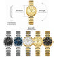 CURREN Luxury Slim Watch for Women Elegant Minimalist Dial Quartz Wristwatches Ladies with Luminous Hands Waterproof 9109
