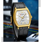 CURREN Elegant Men's Watch with Day-Date Display Formal Classic Quartz Wristwatch with Luminous Hands Casual Wear Gift for Him