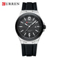 CURREN Fashion Minimalist Men's Watch with Date Display Casual Silicone Strap Quartz Wristwatches Luminous