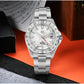 San Martin 39mm Aventurine Gemstone Dial Luxury Men's Watch NH34 GMT Automatic Mechanical Sapphire Waterproof Luminous SN0129