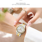 CURREN Fashion Dress Quartz Watches for Men/Women Minimalist Design Dial with Luminous Hands Stainless Steel Band