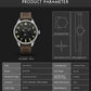 MEGIR Fashion Sport Quartz Watches for Men Luxury Business Casual Wristwatch Waterproof Date Clock Moon Phase Reloj Hombre 4193