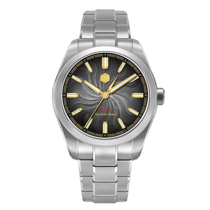 San Martin 2025 Guilloche Dial Snake Year Limited 39mm Miyota 90S5 Clear Caseback Men Automatic Mechanical Watch Luminous SN0144