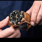 MEGIR Large Dial Watches for Men Luxury Brand Sports Chronograph Clock Waterproof Luminous Hands Quartz Wristwatch Reloj Hombre